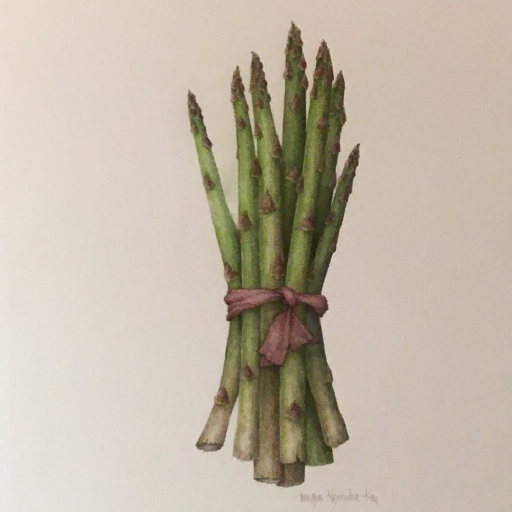 A BUNCH OF ASPARAGUS Giclee print on premium paper